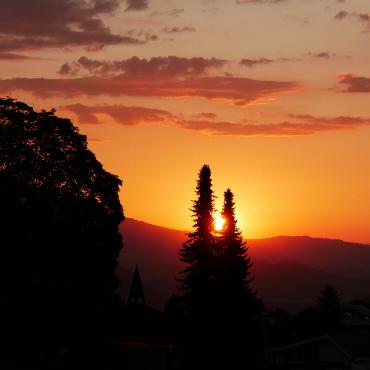 Sommer Sonnenuntergang in Aeschiried - Bild: Therese Zaugg