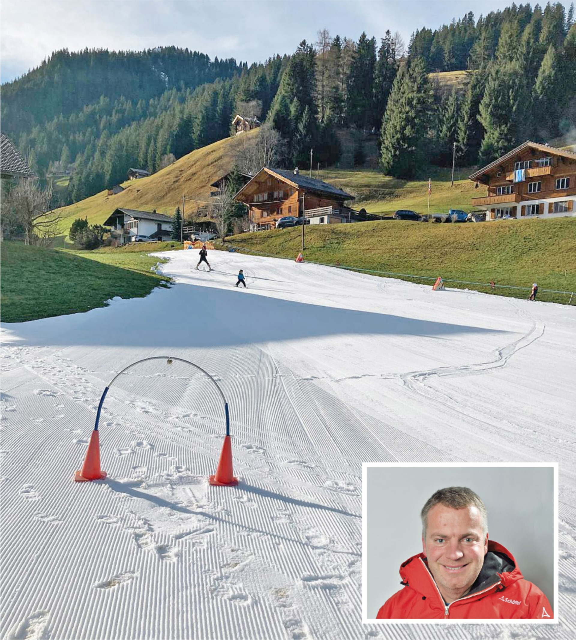 Eine Skischule weicht der Klimaerwärmung