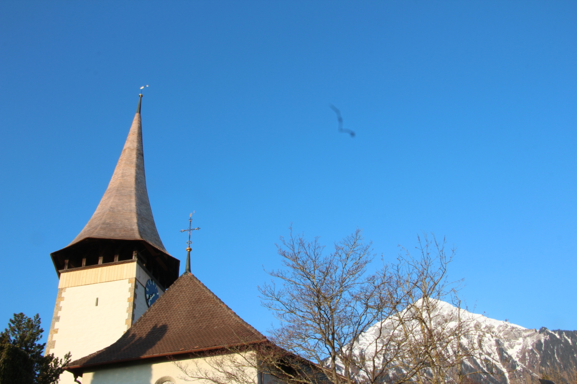 Antenne wird eingebaut