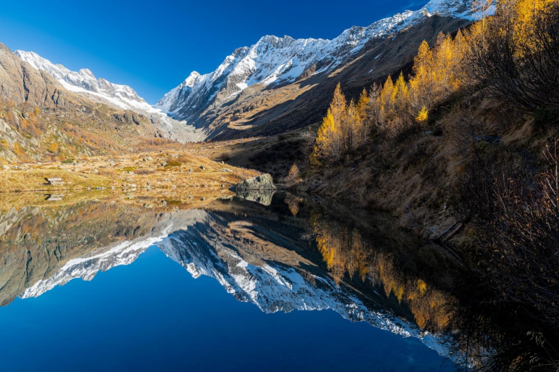 Herbst im Lötschental. Bild: Martin Wenger