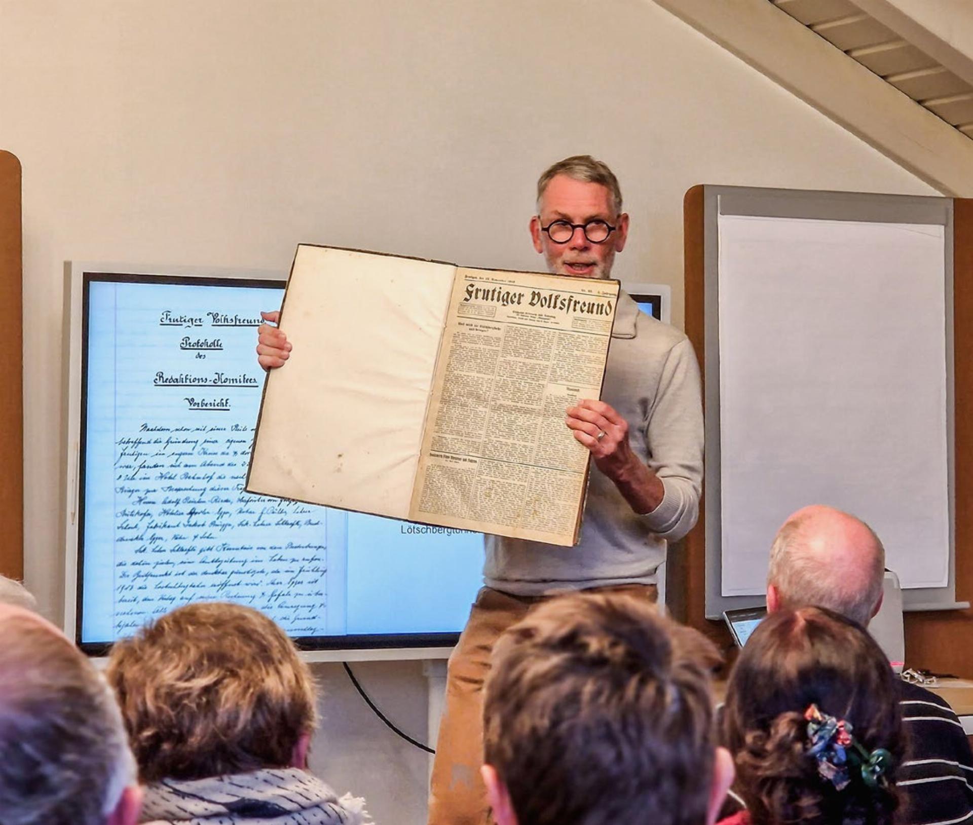 «Frutigländer»-Verleger Richard Müller blickt zurück und schaut voraus - Das Bild wird blockiert. – Möglicherweise durch einen aktiven Adblocker.