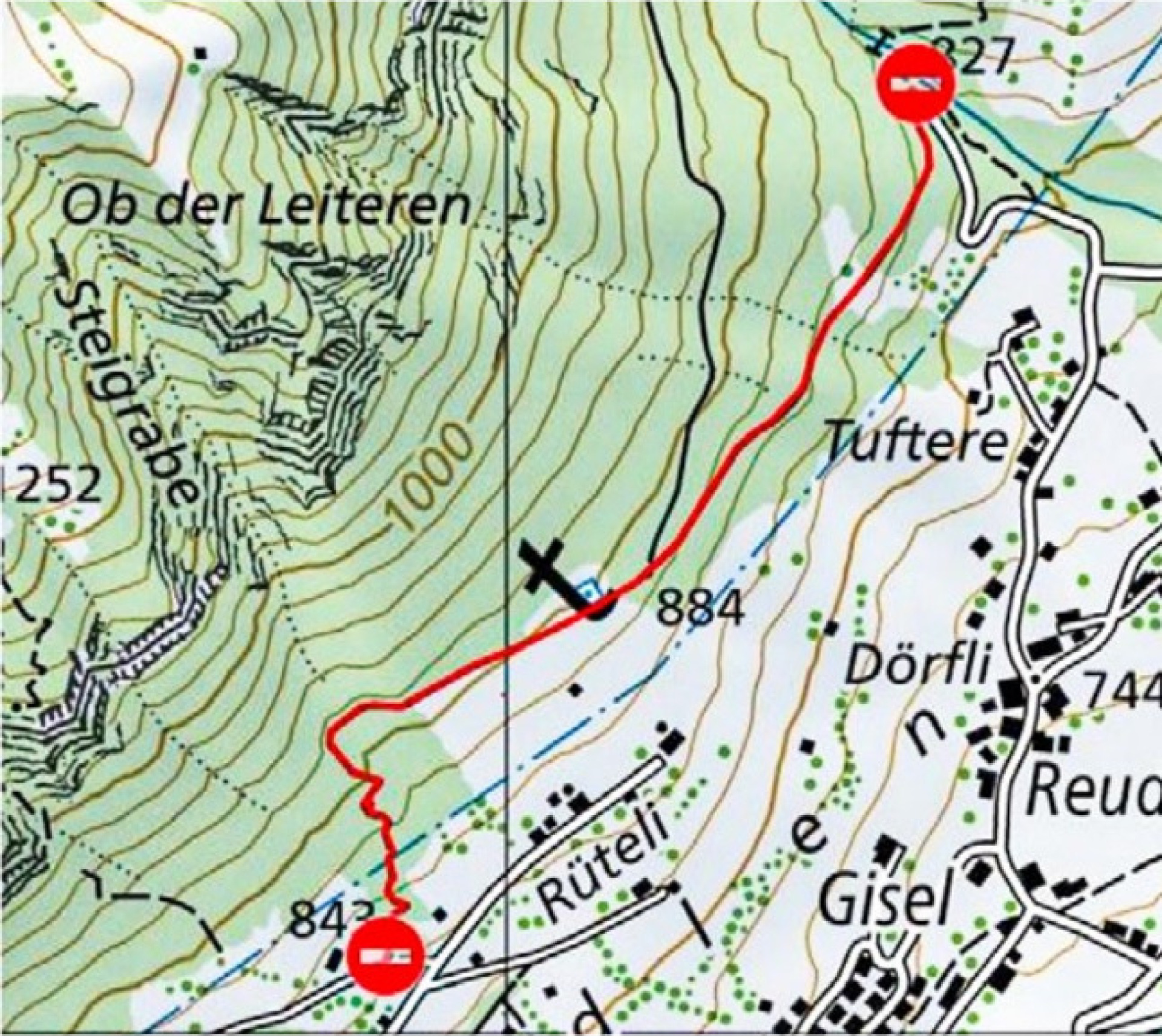 Wanderweg gesperrt