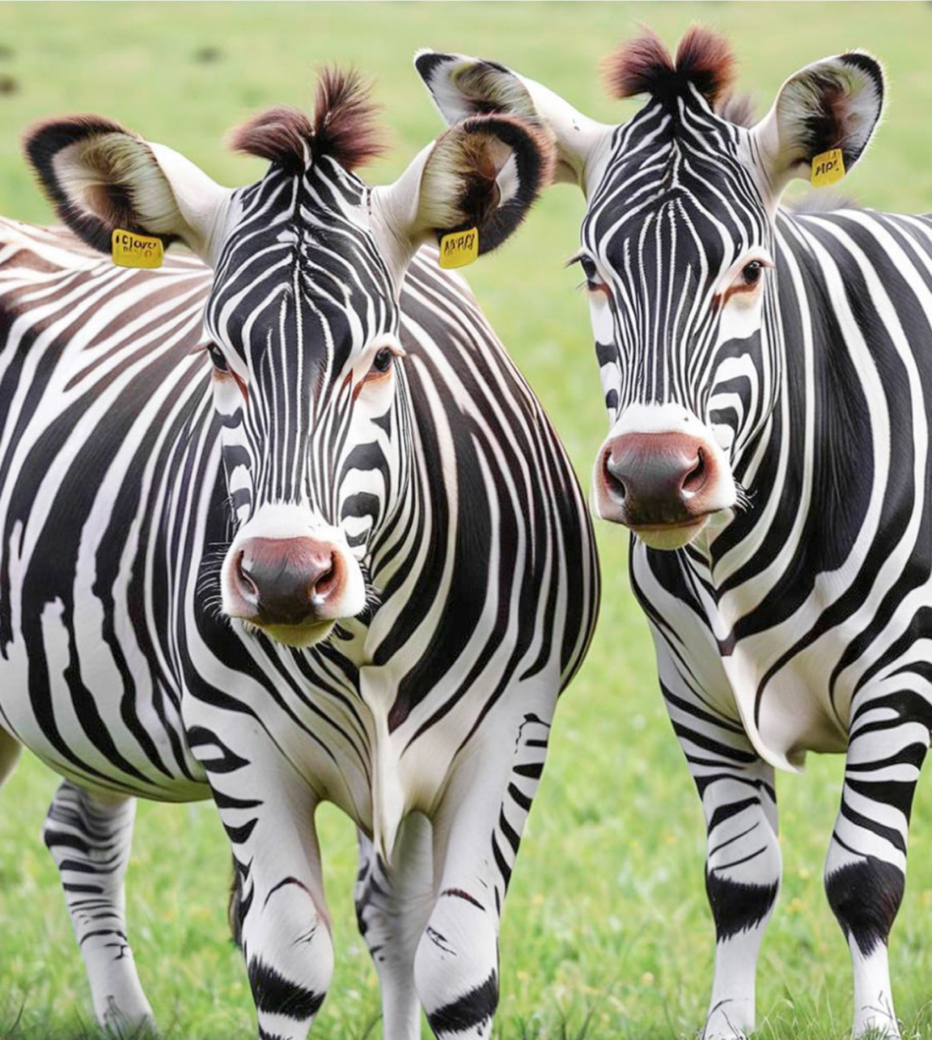 Als Zebras getarnt werden Kühe seltener von Mücken oder Bremsen belästigt. BILD: GENCRAFT