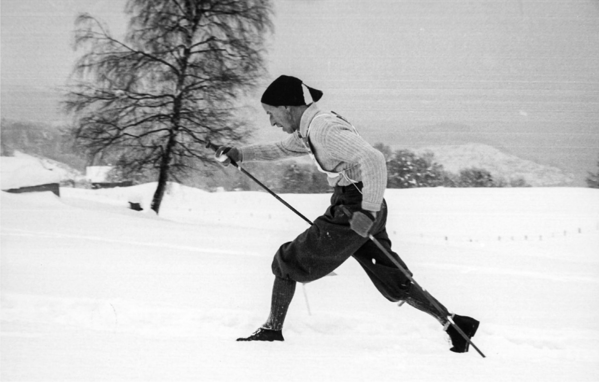 Langlaufpionier und Gründungsmitglied Ernst Zurbrügg hinterliess seine Spuren nicht nur im Schnee – auch das Vereinsleben prägte er lange Zeit mit. BILD: ZVG