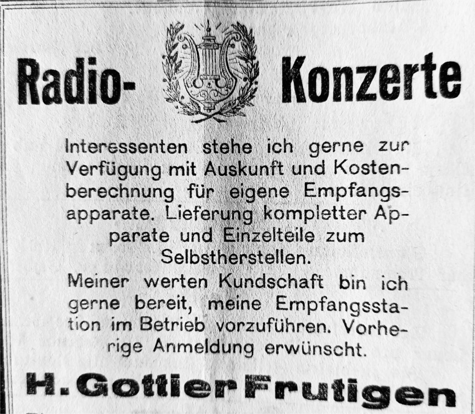 VOR 100 JAHREN