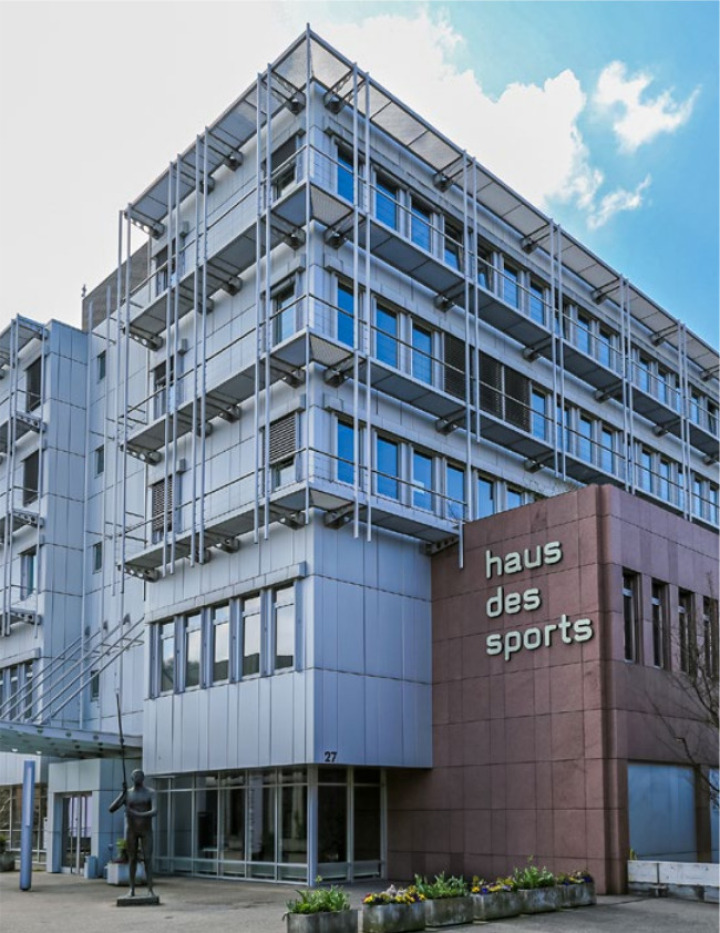 Im Haus des Sports in Ittigen tagte am letzten Freitag das Sportparlament. BILD: A. BUSER / Wikipedia (CC BY-SA 3.0 CH Deed)