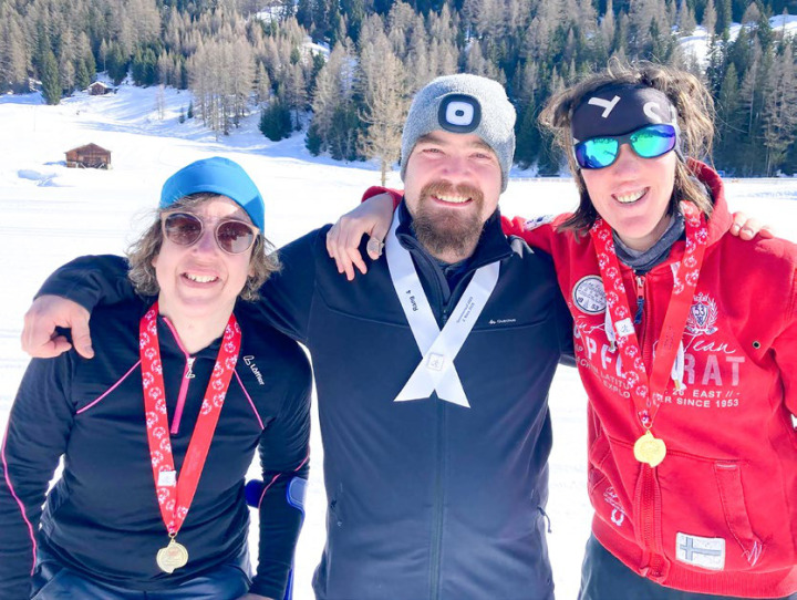 Ariane Rösti (l.), Jannik Hirschi und Kristin May waren sehr erfolgreich.