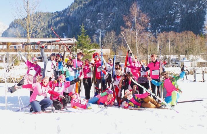 Bereits zum 20. Mal dabei: die «Crazy Pinkies» vom Kandersteg International Scout Centre. BILD: BETTINA ENSER