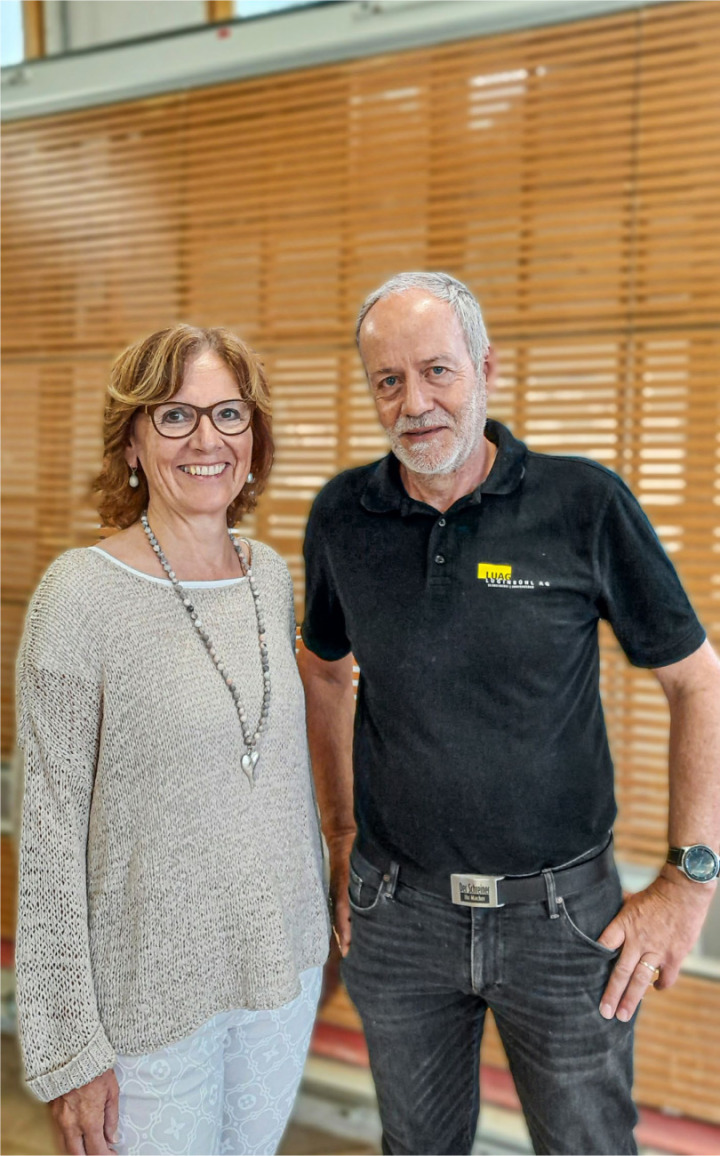 Haben nun mehr Zeit für Sport und Reisen: Anita und Fred Luginbühl BILDER: JULIAN ZAHND