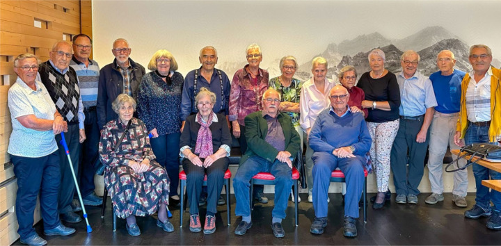 Die 1938-Jahrgänger trafen sich in Adelboden zu ihrem 85-Jahr-Jubiläum. TEXT: HANS SCHNIDRIG / BILD: MIRJAM SCHNIDRIG