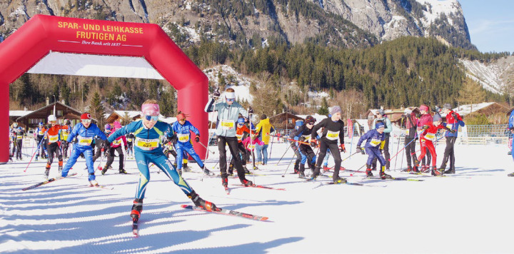 Top motiviert stürzten sich die Kinder und Jugendlichen (hier der Start U08 / U10) ins Rennen. BILD: BETTINA ENSER