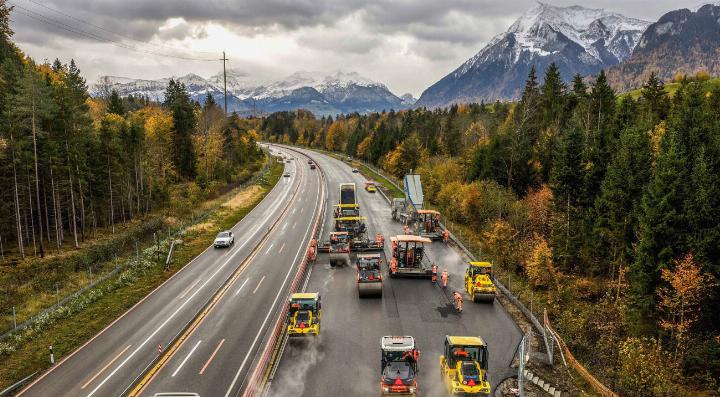 Die A6 ist während den zwei Nächten vom 10. zum 12. November in Fahrtrichtung Spiez und während den zwei Nächten vom 11. zum 13. November in Fahrtrichtung Thun gesperrt. BILD: ZVG