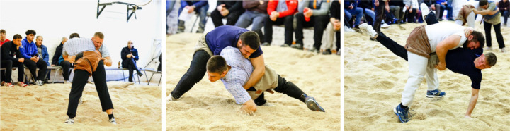 Solide Leistungen zeigten unter anderem Hanspeter Luginbühl (linkes Foto r.), Adrian Schärz (mittleres Foto unten) und Jan Wittwer (rechtes Foto l.). BILDER: BARBARA LOOSLI