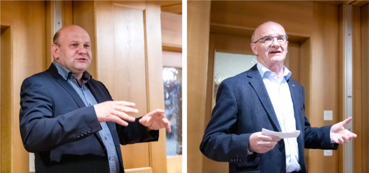 Ernst Wandfluh (l.) und Kurt Zimmermann BILDAUTOR