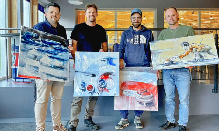 Das Siegerteam «Alpenblick» mit (v. l.) Björn Inniger, Toni Müller, Patrick Inniger und Pascal Schwägli BILD: ZVG