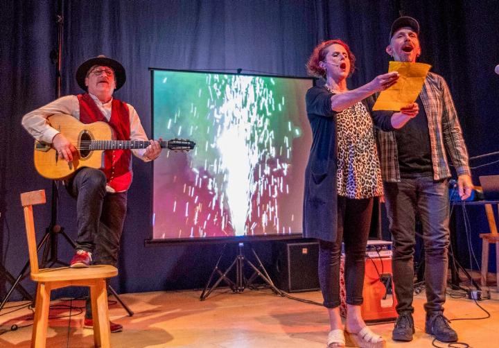 Pier Palù, Sabina Deutsch und Markus Ludstock, (v.l.) gaben eine Gesangseinlage.