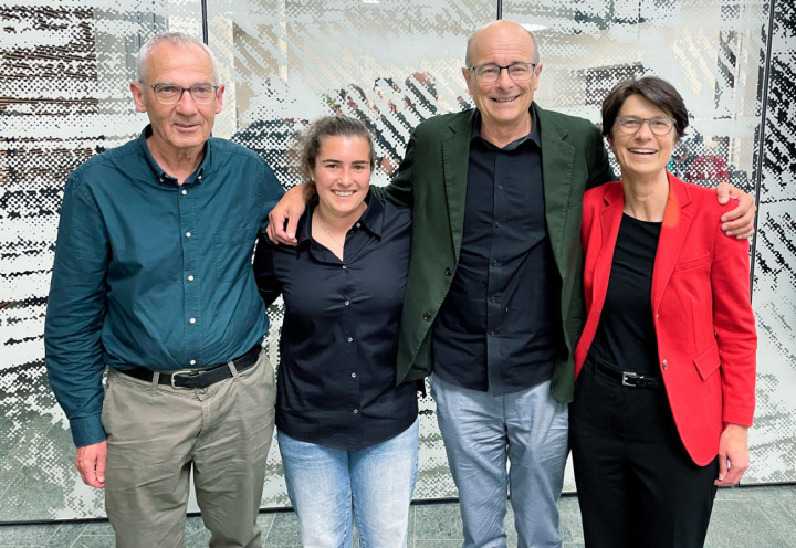 Standen an diesem Abend im Mittelpunkt (von links): Martin Künzi, Jana Kohler, Urs Graf und Ursula Zybach. BILD: ZVG