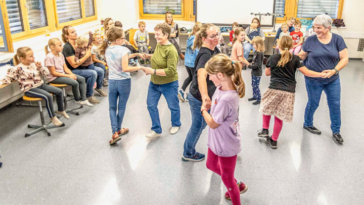 Jede Menge Spass hatten die Kinder bei der Probestunde. BILD: MICHAEL SCHINNERLING
