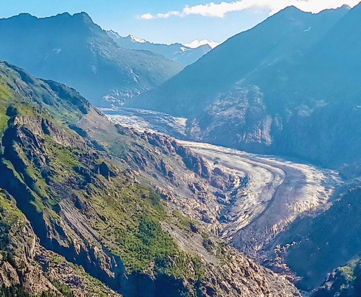 Die Gletscher schmelzen immer schneller, wie hier der Aletschgletscher. BILD: GUNTMAR WOLFF