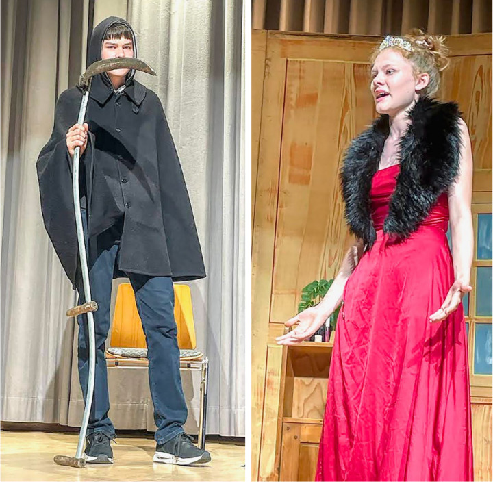 Ungewöhnliche Interpretation eines bekannten Märchens: In «Schneewittchen» tauchte plötzlich der Sensenmann nebst der eleganten Stiefmutter auf. BILDER: JONATHAN WÄFLER