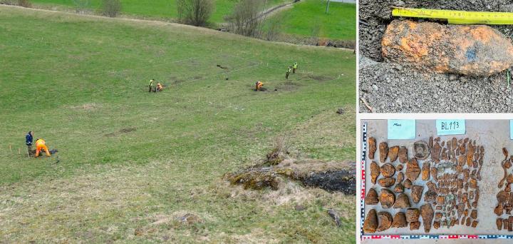 Die Objekte wurden während der Munitionsräumung im Mitholz gefunden. BILDER: ZVG