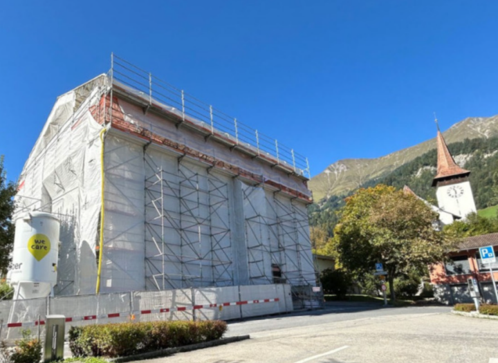 Gemeindehaus Frutigen ist im Umbau. Bild: HSF