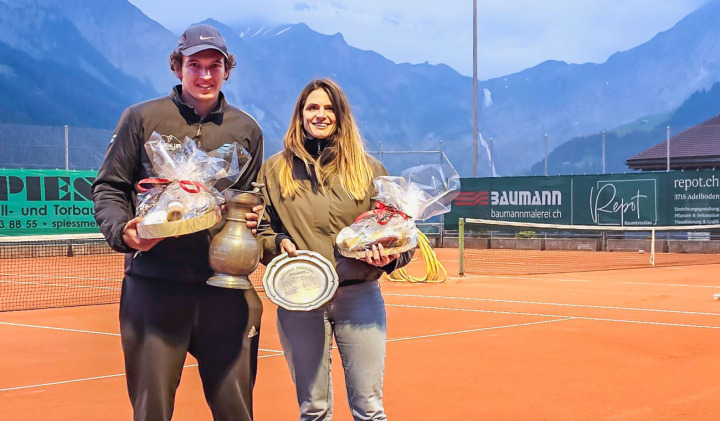 Sie führten die Ranglisten am Schluss an: Nevio Guadalupi und Maria Zimmermann. BILD: ZVG