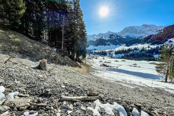 Oberhalb der Stiegelschwandstrasse drohen weitere Murgänge. BILD: ZVG