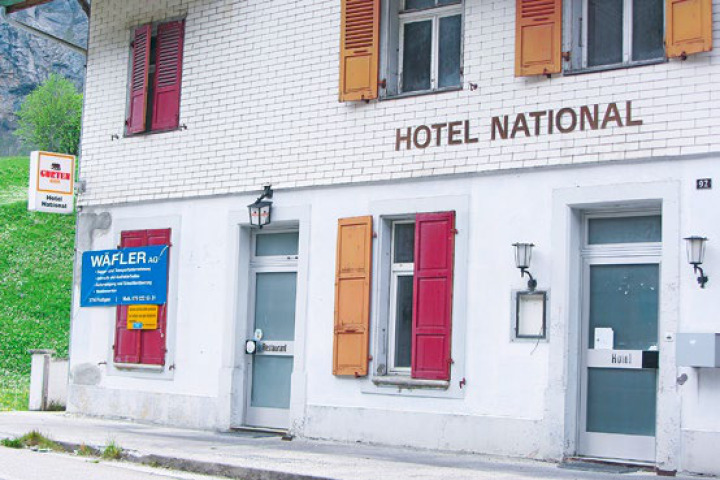 Das Hotel National soll zurückgebaut und das Grundstück umzgezont werden. BILD: REDAKTION
