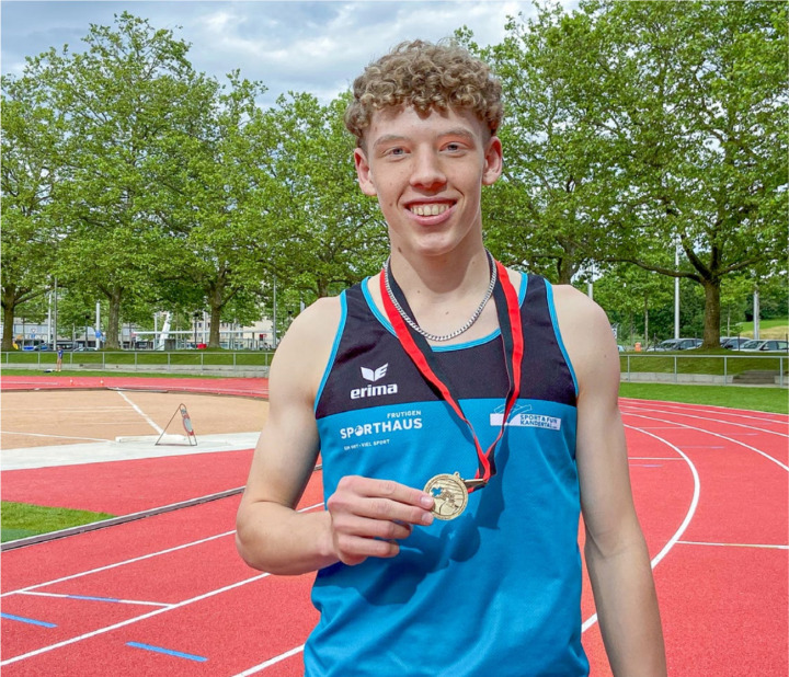 Fabrice Bätscher wurde über 800 Meter souveräner Westschweizer Meister. BILD: HEINZ ZURBRÜGG