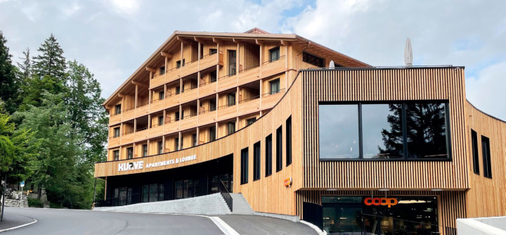 Die «Kurve» mit Coop-Supermarkt wird heute und morgen feierlich eröffnet. BILD: ZVG