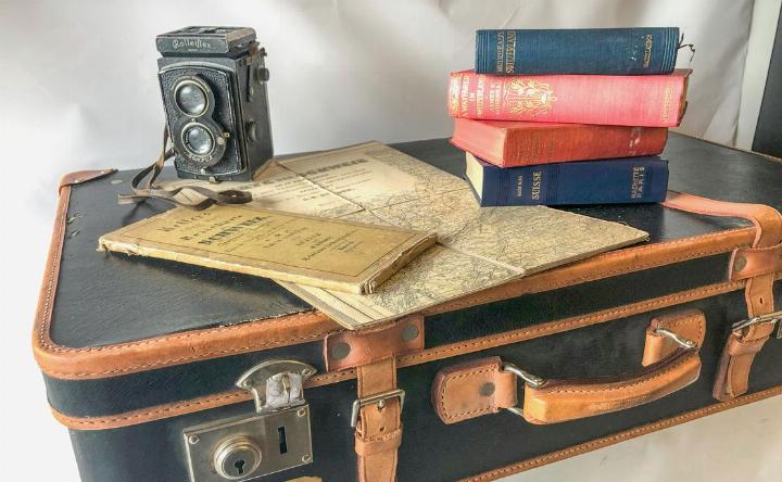 Das Tourismuseum präsentiert in der Wechselausstellung eine Auswahl an seltenen Büchern der Reiseliteratur aus seiner Mediathek. :